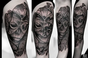 beautiful spider tattoo idea