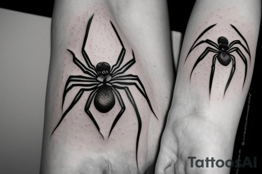 beautiful spider tattoo idea