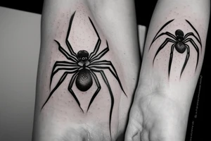 beautiful spider tattoo idea
