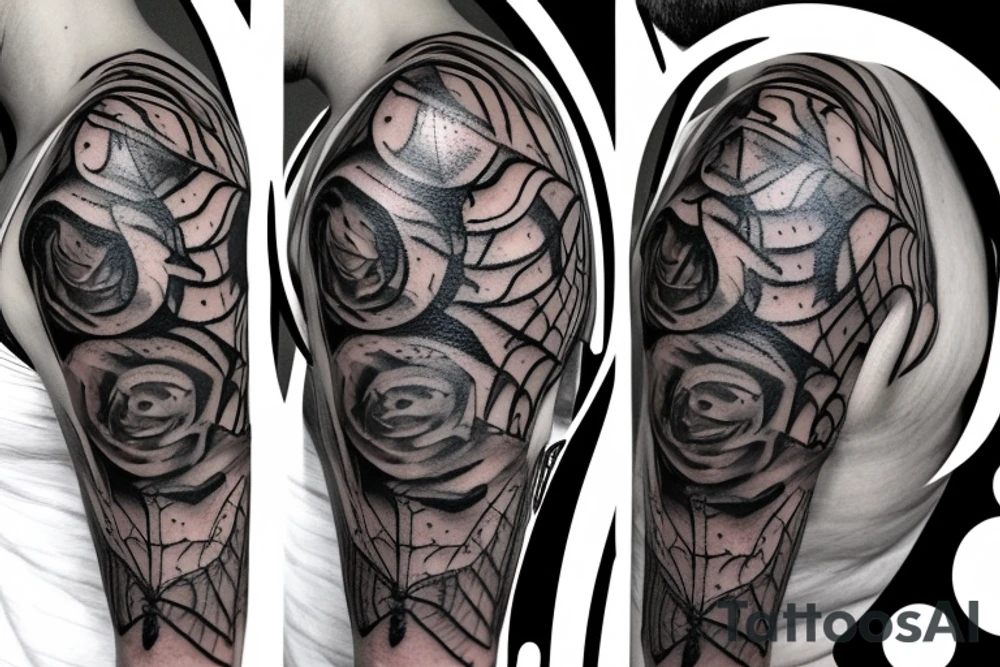beautiful spider tattoo idea