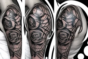 beautiful spider tattoo idea
