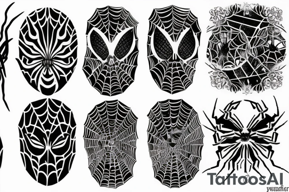 beautiful spider tattoo idea