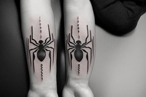beautiful spider tattoo idea