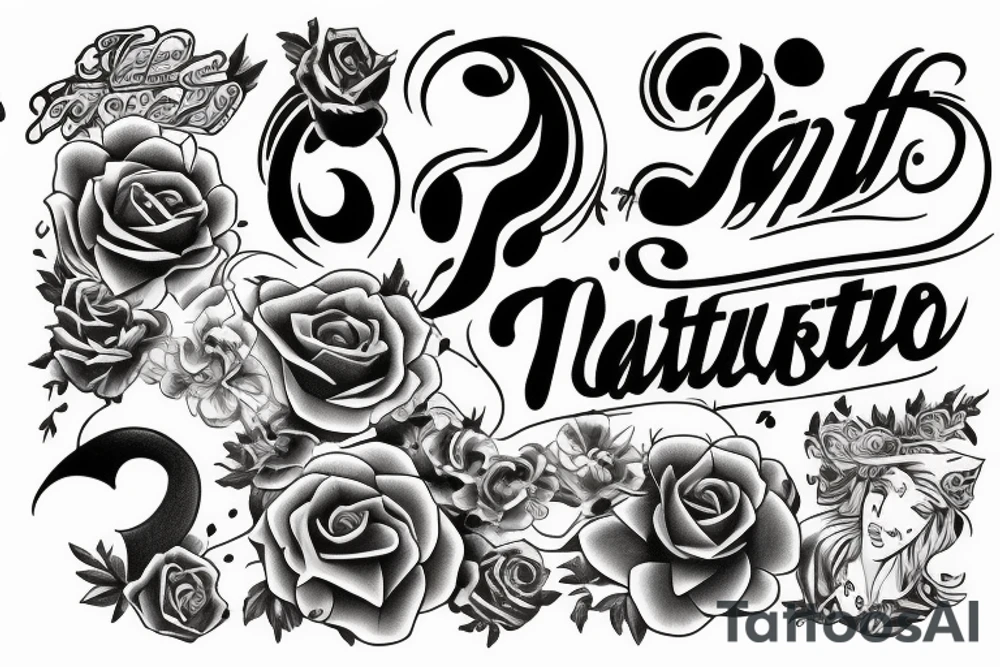 Text tattoo Est. 1990 tattoo idea
