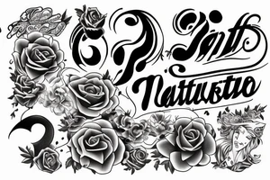 Text tattoo Est. 1990 tattoo idea