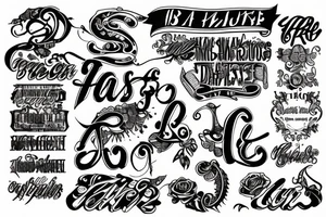 Text tattoo Est. 1990 tattoo idea