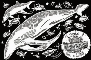 Great White Shark eating a Human tattoo idea