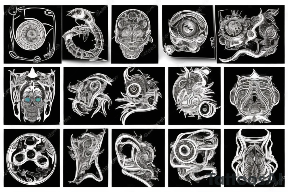 Psychedelic semiconductor tattoo idea