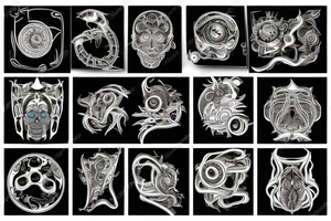 Psychedelic semiconductor tattoo idea