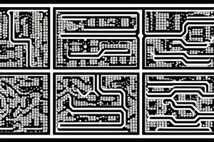 Ai computer chip at the centre of psychedelic hand with binary code on it tattoo idea