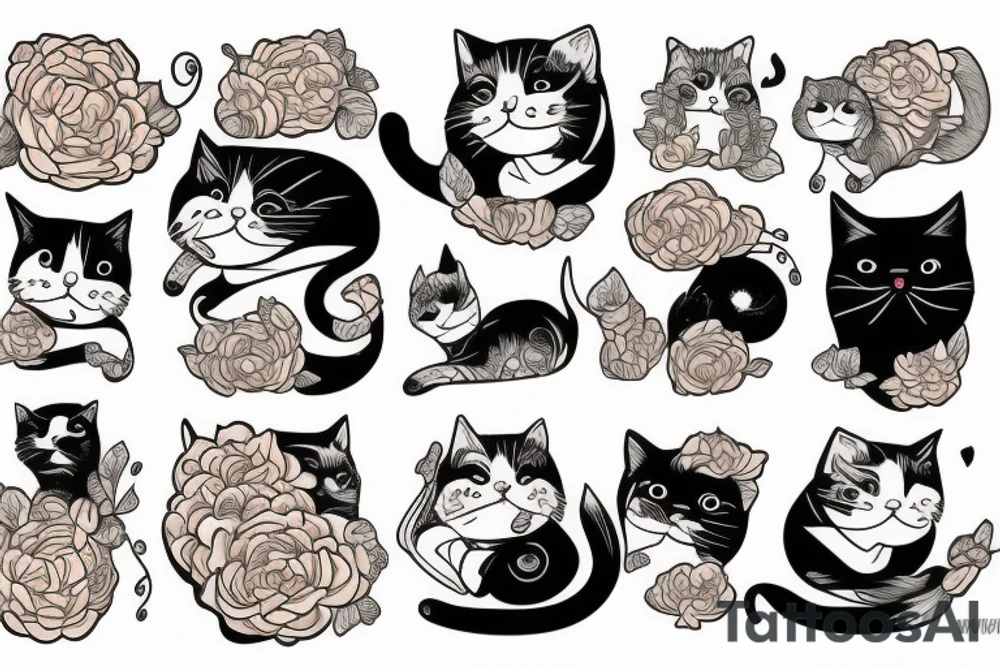 chonky cat tattoo idea
