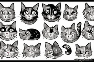 chunky cat tattoo idea