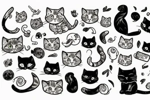 chunky cat tattoo idea