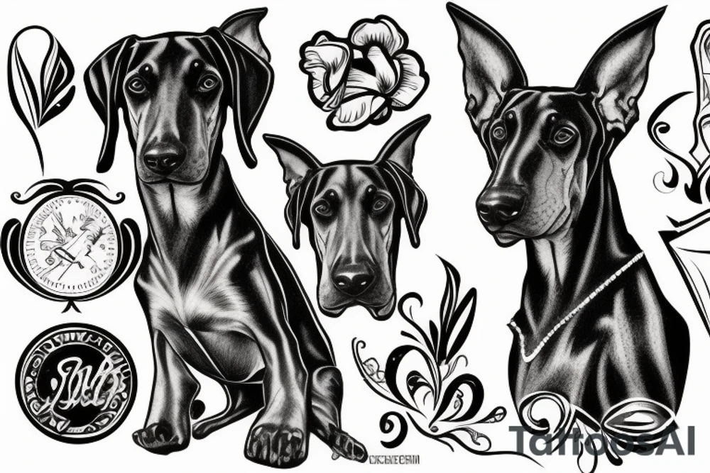 doberman tattoo idea