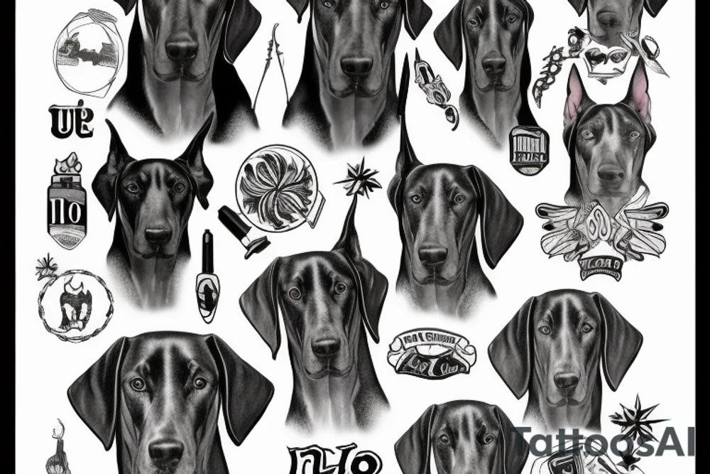 doberman tattoo idea