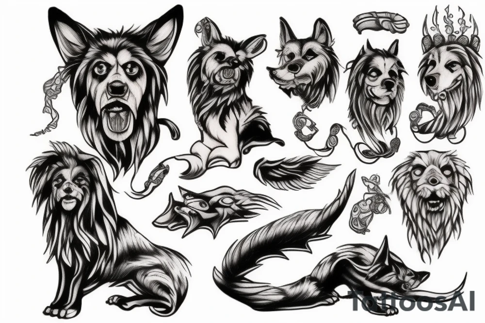 Cerberus tattoo idea