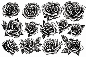 rose ring tattoo idea