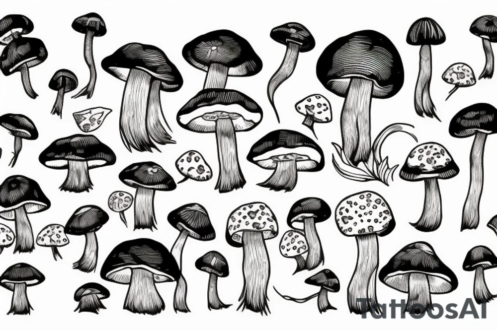 Mushroom tattoo idea