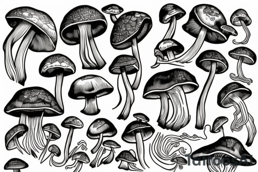 Mushroom tattoo idea