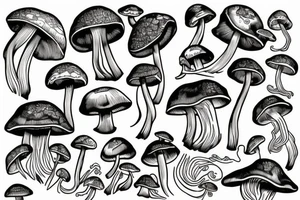 Mushroom tattoo idea
