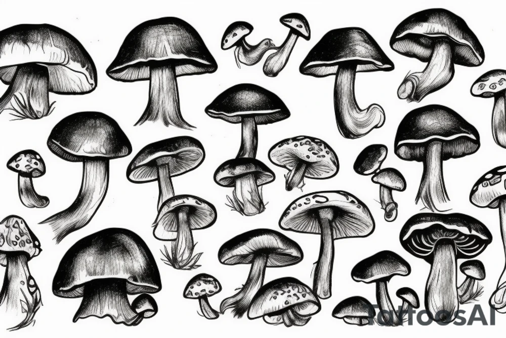 Mushroom tattoo idea