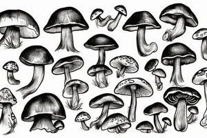 Mushroom tattoo idea