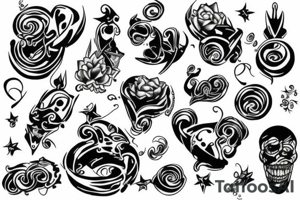 large tattoo hops tattoo idea