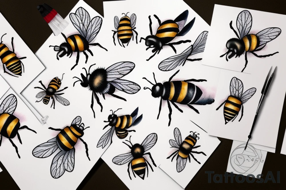 A bee tattoo idea
