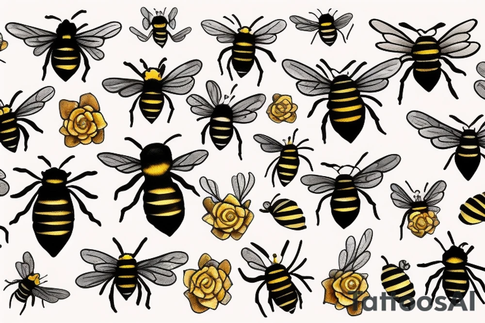 A bee tattoo idea