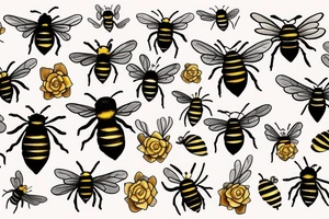 A bee tattoo idea