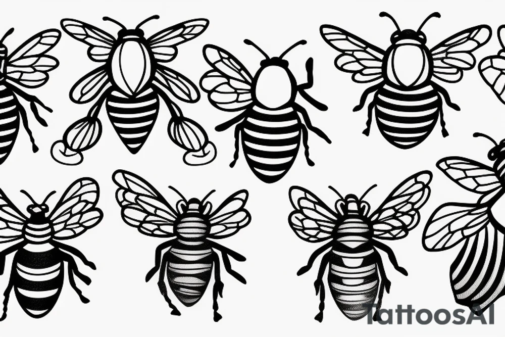 A bee tattoo idea