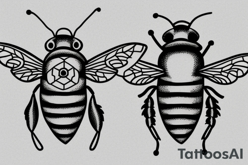 A bee tattoo idea
