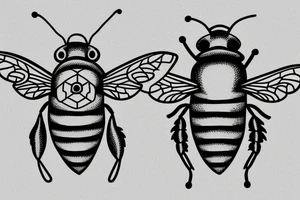 A bee tattoo idea