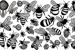 A bee tattoo idea