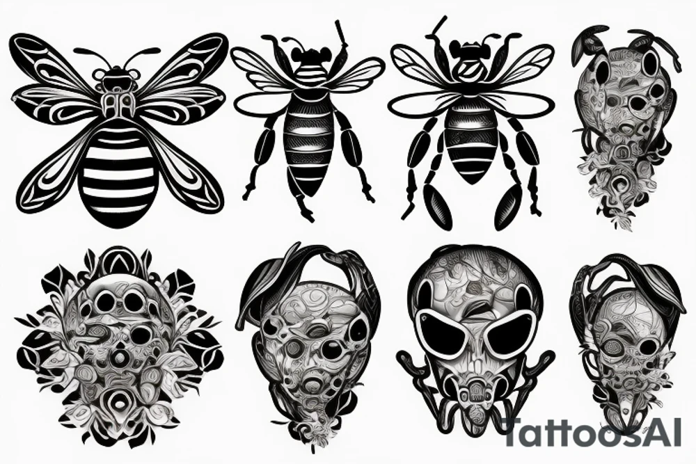 A bee tattoo idea