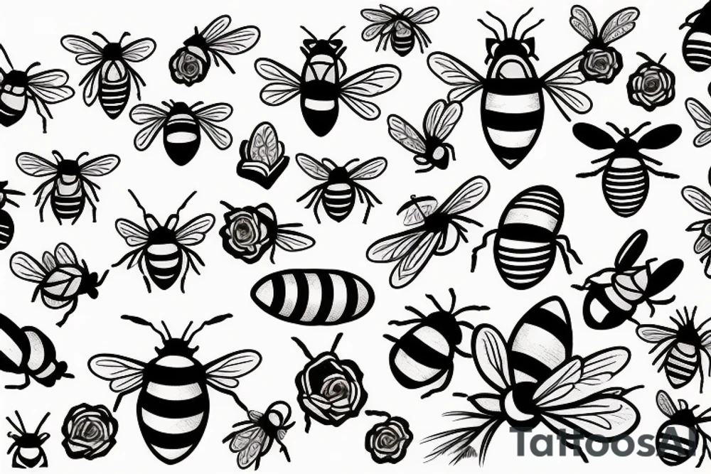 A bee tattoo idea