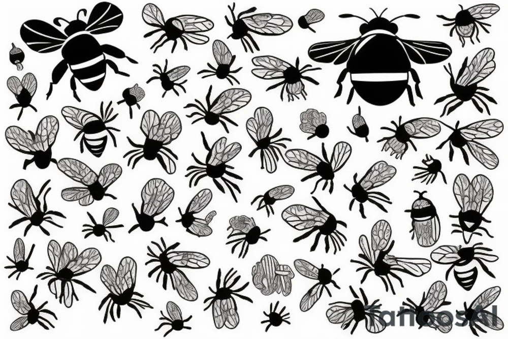A bee tattoo idea
