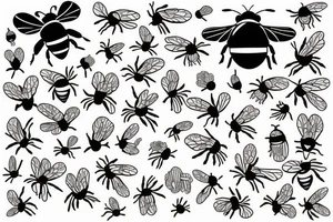 A bee tattoo idea