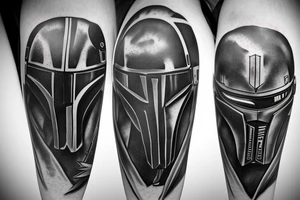 Mandalorian sleeve tattoo idea
