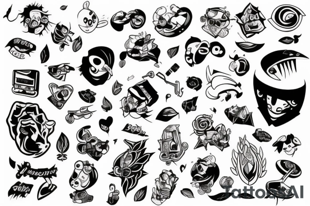 Random forearm tattoo tattoo idea
