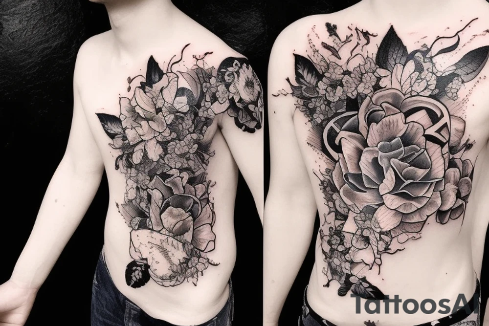 Berglandschaft tattoo idea