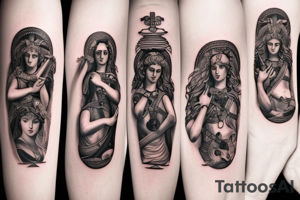 Hecate greek mythologie tattoo idea
