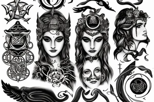 Hecate greek mythologie tattoo idea