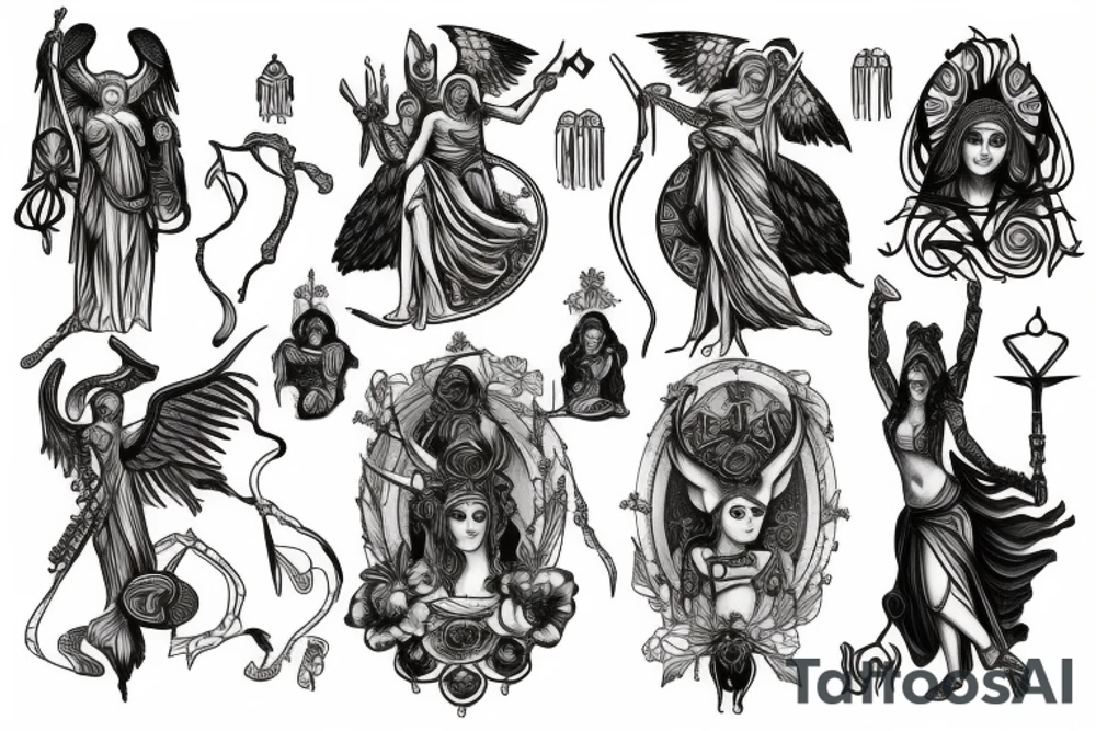 Hecate greek mythologie tattoo idea