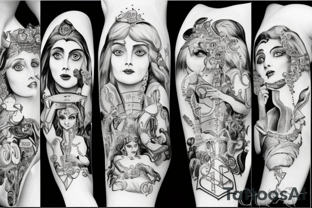 Hecate greek mythologie
alice in wonderland tattoo idea