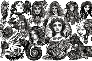 Hecate greek mythologie
alice in wonderland tattoo idea