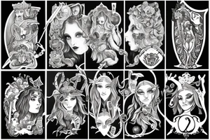 Hecate greek mythologie
alice in wonderland tattoo idea