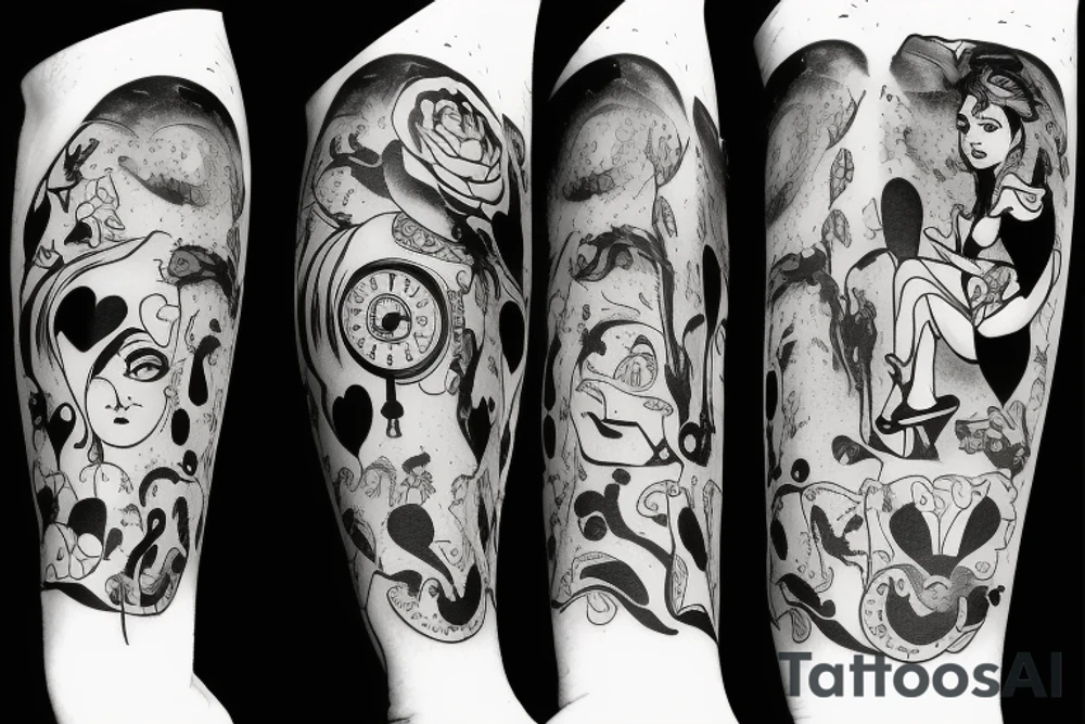 alice in wonderland tattoo idea
