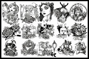 alice in wonderland tattoo idea