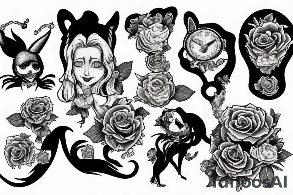 Cheshire smile from alice in wonderland tattoo idea